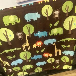 Circo‎ Jungle Safari Fabric Shower Curtain kids bath 72x72 brown